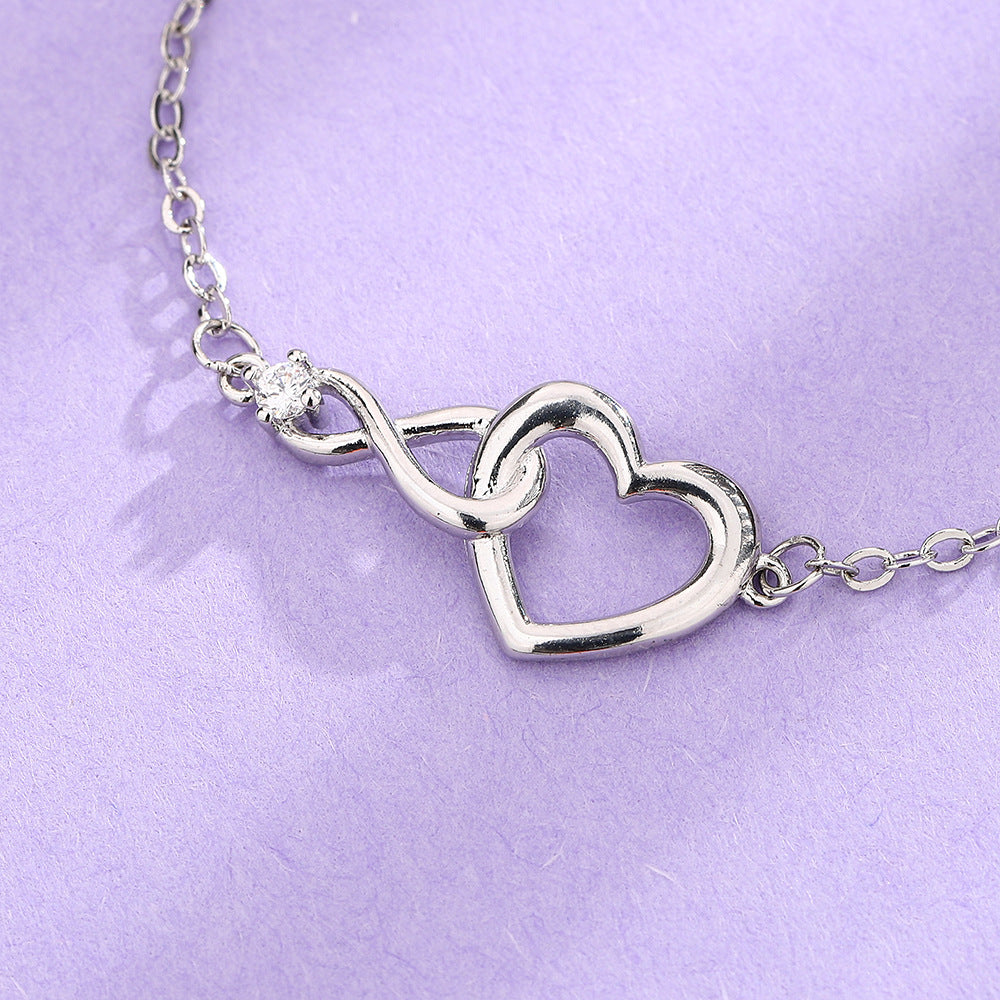 Heart-shape Bracelet Fashion Versatile Love Bracelet Gift For Girlfriend Valentine's Day